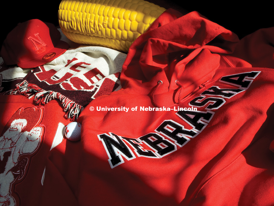 Someday, these current items and others will become tomorrow's treasures.   Articles on sale at the University Bookstore in the Nebraska Union. Memorabilia for old calendar project. Photo by Craig Chandler/University Communications/University of Nebraska–Lincoln