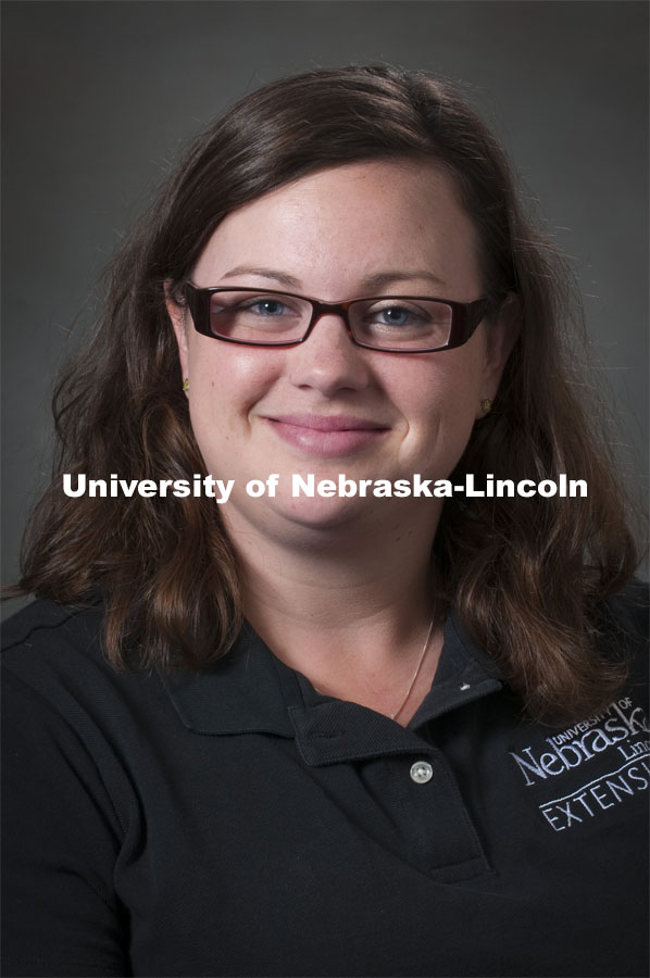 Pictured; Heather Borck, Extension Educator, Panhandle Research Center. Academic Affairs, New Faculty Orientation, Studio Portrait. 100818, Photo by Greg Nathan, University Communications Photographer.