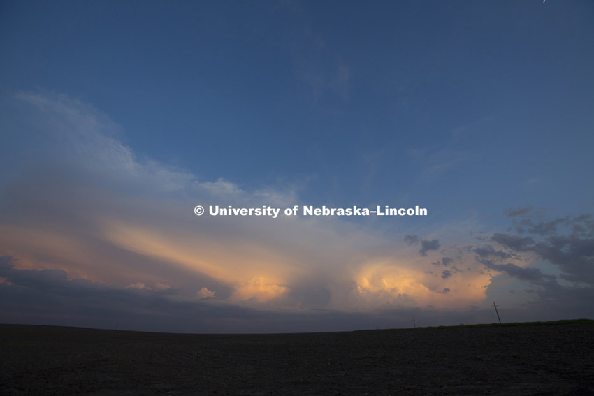 Cloud and Corn planting north of Adams, Nebraska.  May 14, 2013.  Photo by Craig Chandler / University Communications 