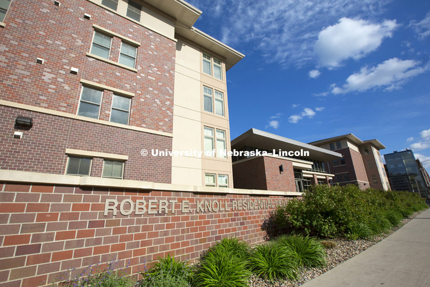 Knoll Residence Hall. May 13, 2014. Photo by Craig Chandler / University Communications