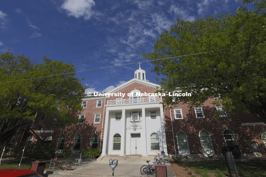 Neihardt Residence Hall. May 13, 2014. Photo by Craig Chandler / University Communications