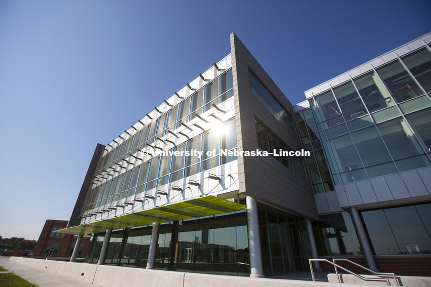 Nebraska Innovation Campus. Innovation Commons Building.  July 31, 2014. Photo by Craig Chandler / University Communications