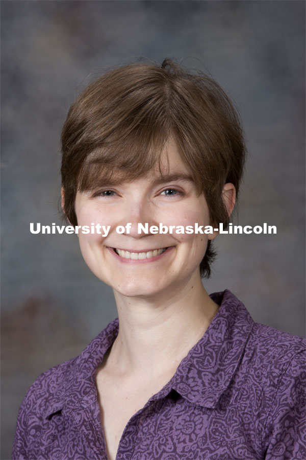 Studio portrait of Rebecca Roston, Assistant Professor, Biochemistry, August 20, 2014. Photo by Craig Chandler, University Communications.