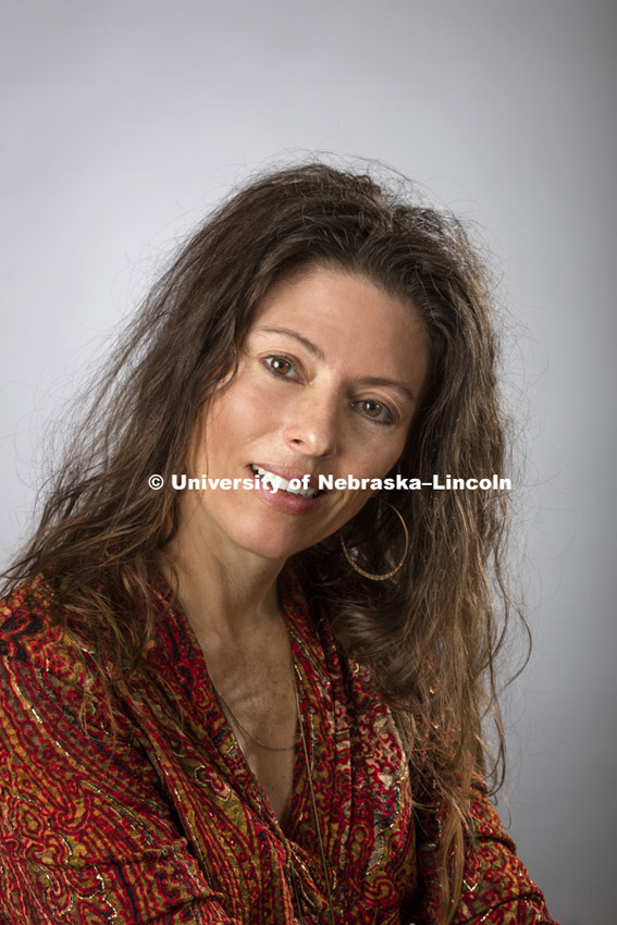 Studio portrait of Rochelle Dalla, Editor, Journal of Human Trafficking. Professor, Department of Child, Youth and Family Studies, University of Nebraska-Lincoln.  August 31, 2015. Photo by Craig Chandler / University Communications