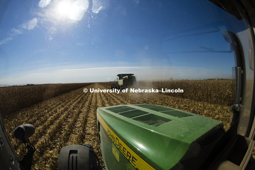 Portenier farm near Harvard, NE. Corn Harvest. South-central Nebraska. October 15, 2015. Photo by Craig Chandler / University Communications
