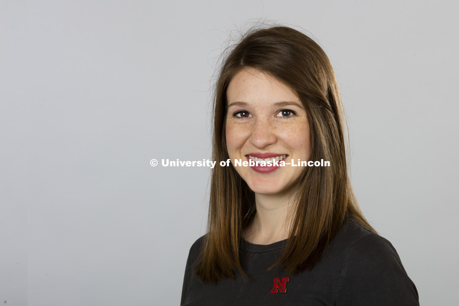 Louisa Ehrlich. Office of Admissions portraits. February 11, 2016. Photo by Craig Chandler / University Communications