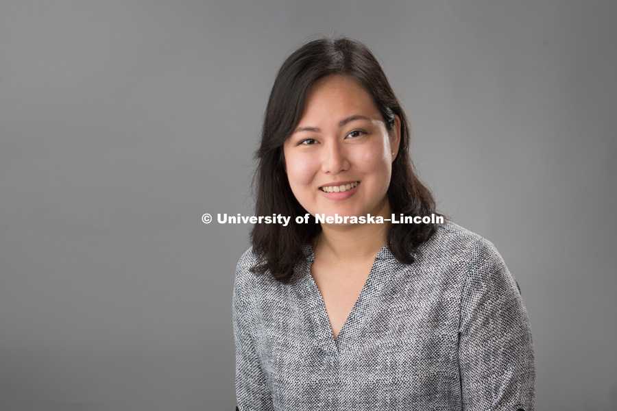 Studio portrait of Donna Chen, CEHS Map Academy staff. September 16, 2016. Photo by Greg Nathan, University Communication Photography.