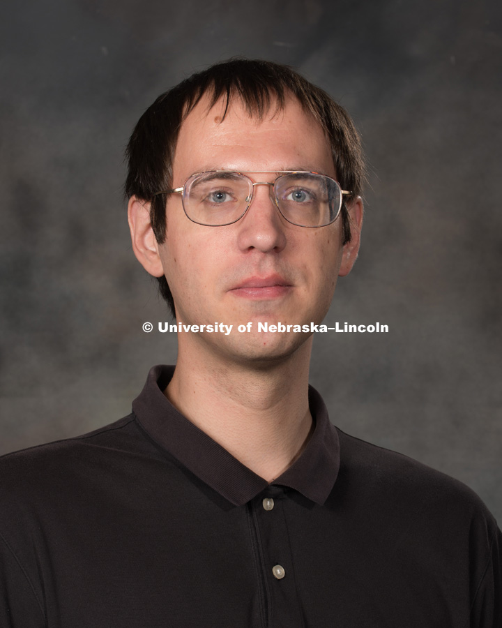Studio portrait of Brady Garvin, Assistant Professor, Computer Science and Engineering. New Faculty Orientation. August 29, 2016. Photo by Greg Nathan, University Communication Photography.