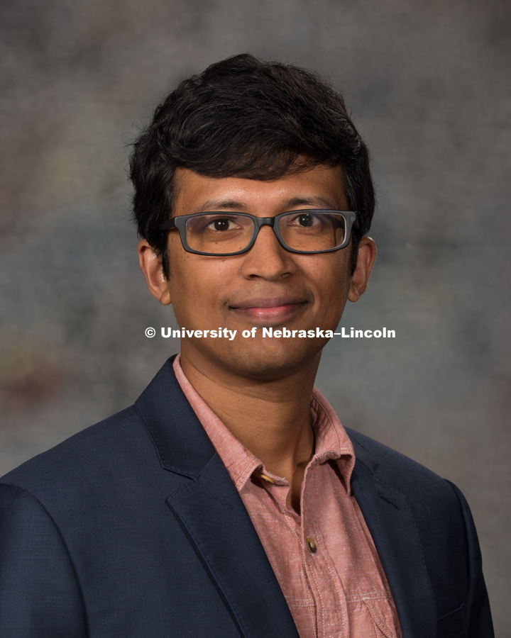 Studio portrait of Rajib Saha, Assistant Professor, College of Engineering. New Faculty Orientation. August 29, 2016. Photo by Greg Nathan, University Communication Photography.
