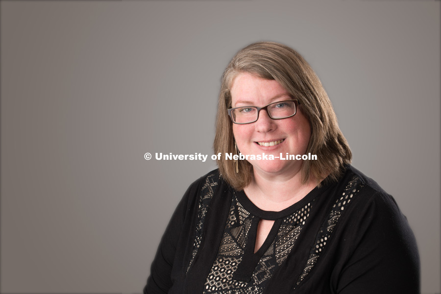 Studio portrait of Julie Tippens, CEHS, Child Youth and Family Science, Assistant Professor. September 6, 2016. Photo by Greg Nathan, University Communications Photographer. 