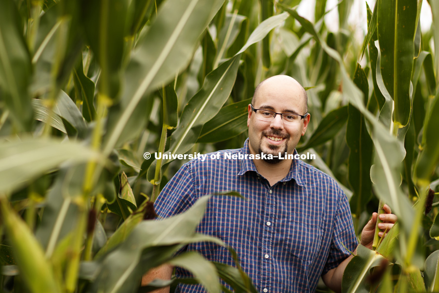 James Schnable is one of 14 University of Nebraska researchers who are part of the Nebraska Food for Health Center created in part by gifts from the Raikes Foundation and the Bill and Melinda Gates Foundation. September 12, 2016. Photo by Craig Chandler / University Communication.