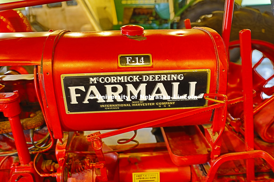A Farmall F-14 tractor at the Lester F. Larsen Tractor Test and Power Museum.   October 27, 2016. Photo by Craig Chandler / University Communication Photography.
