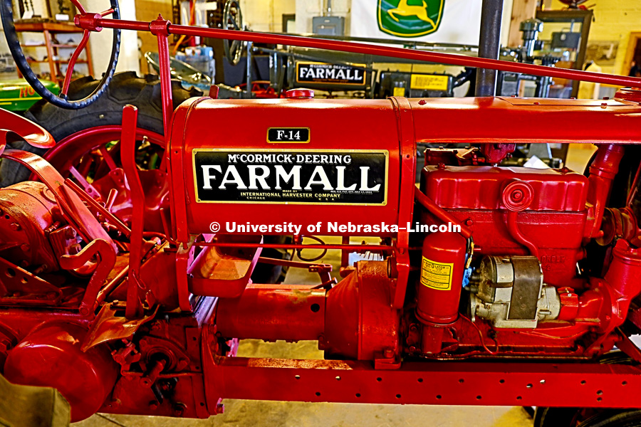 A Farmall F-14 tractor at the Lester F. Larsen Tractor Test and Power Museum.   October 27, 2016. Photo by Craig Chandler / University Communication Photography.