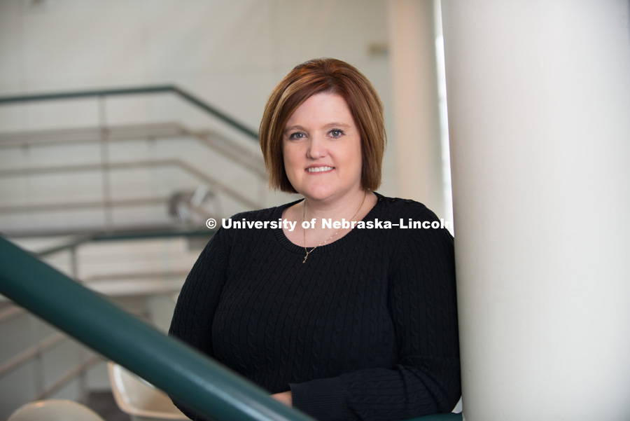 Amanda Metcalf, Assistant to the Dean of the College of Architecture. Faculty / Staff photo shoot. October 27, 2016. Photo by Greg Nathan, University Communication Photography.