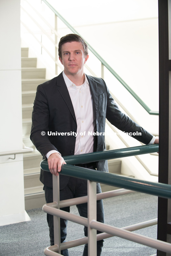 Peter Olshavsky, Assistant Professor of Architecture. College of Architecture. Faculty / Staff photo shoot. October 27, 2016. Photo by Greg Nathan, University Communication Photography.
