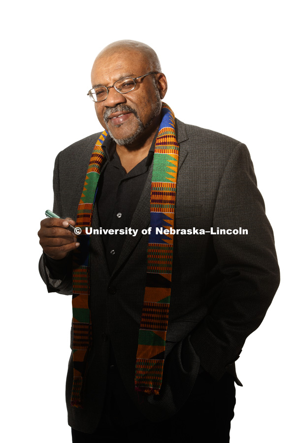 Kwame Dawes, Professor English for the College of Arts and Sciences. December 12, 2016. Photo by Craig Chandler / University Communication.