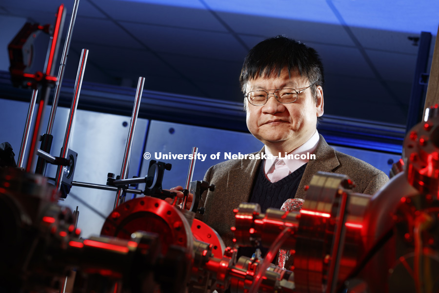 Yongfeng Lu, Lott University Professor, Department of Electrical Engineering, is one of the 2017 ORCA winners. February 14, 2017. Photo by Craig Chandler / University Communication.