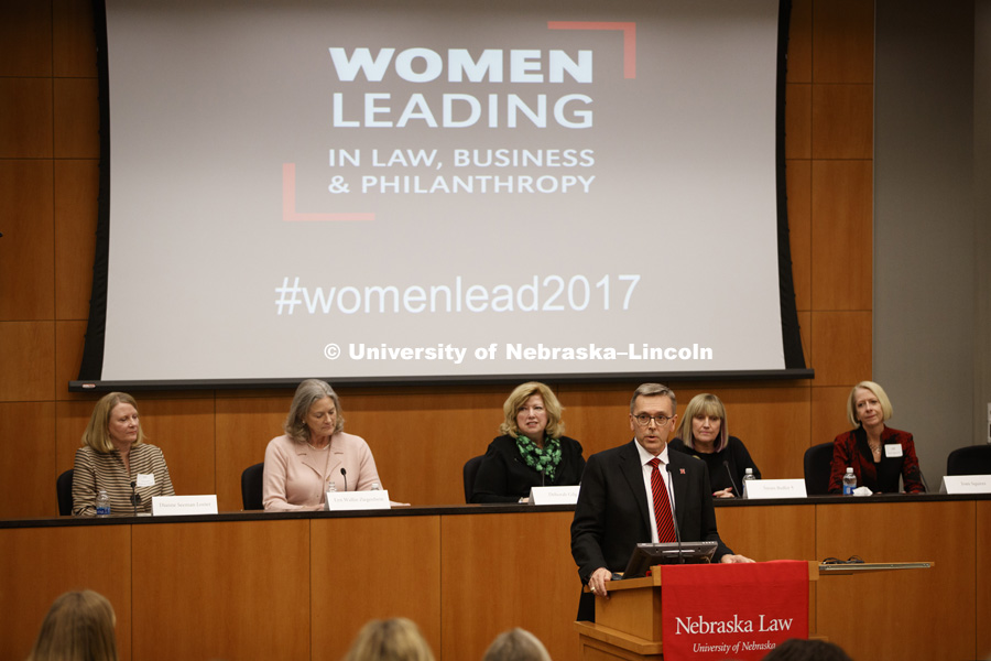 Women Leading in Law, Business and Philanthropy conference. March 3, 2017. Photo by Craig Chandler / University Communication.