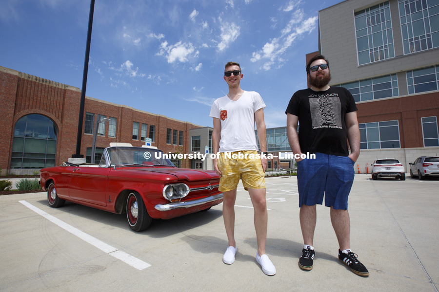 Arthur Fischer, Eric Peterson and Sam Wildman completed a senior design capstone project by converting a 1964 Chevy Corvair from an internal-combustion engine to full electric power. The "Retro-Vair" is designed for a city commuter and will travel for at