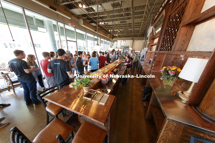 Employees at Spreetail, a NIC tenant, were given a speak preview of The Mill during their soft opening this week. The Mill is a new coffee shop and restaurant opening at Nebraska Innovation Campus. They are also located in the Haymarket and south central