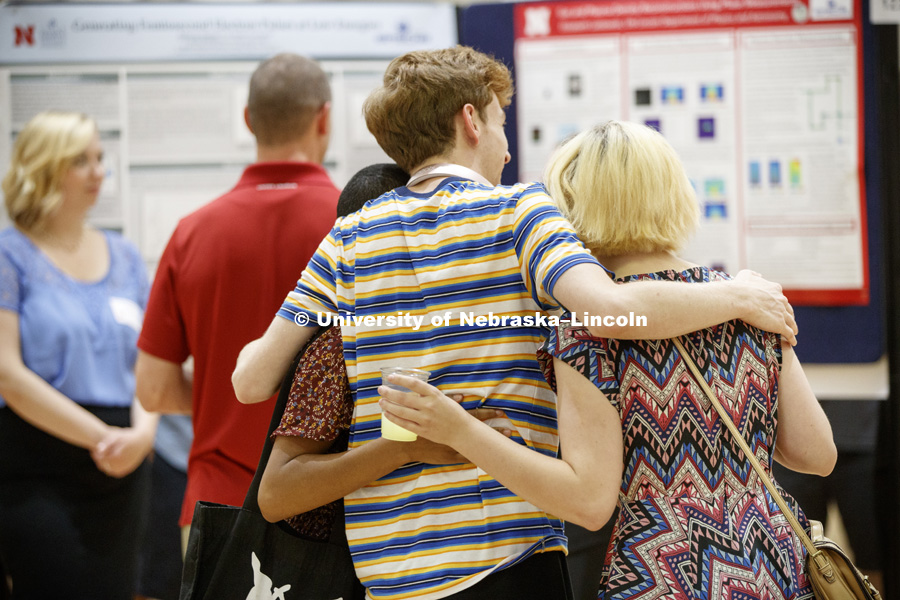 Summer Research Symposium in the Nebraska Union ballroom. The summer research projects sponsored by the Office of Undergraduate Studies brings undergrads from across the nation to Nebraska for research opportunities they cannot obtain elsewhere. August 9,