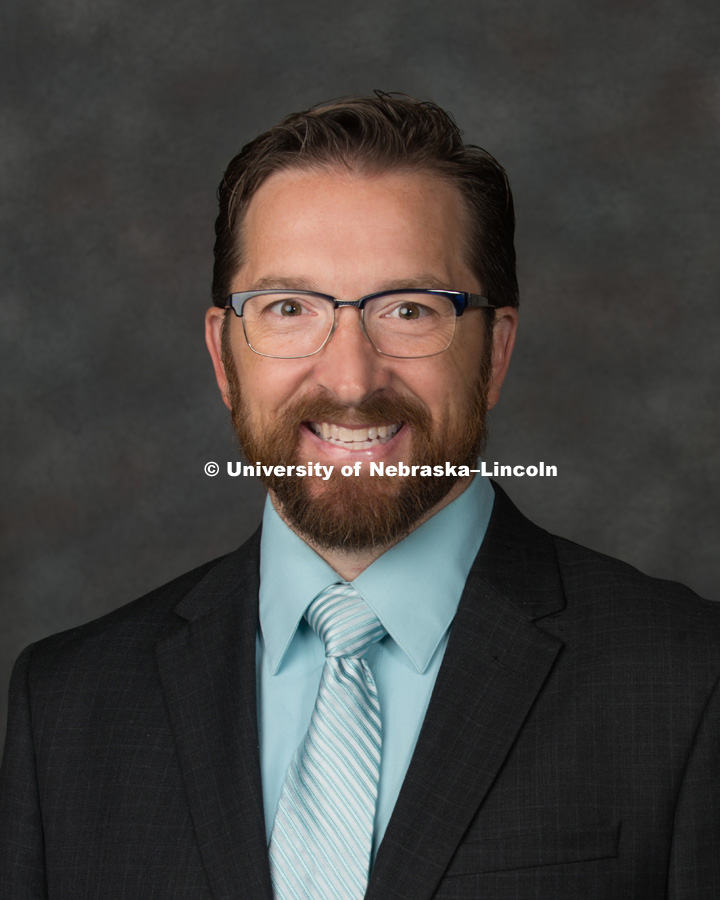 Studio portrait of Todd Thornock, Assistant Professor, Accountancy, College of Business. New Faculty Orientation. August 16, 2017. Photo by Greg Nathan, University Communication Photography.