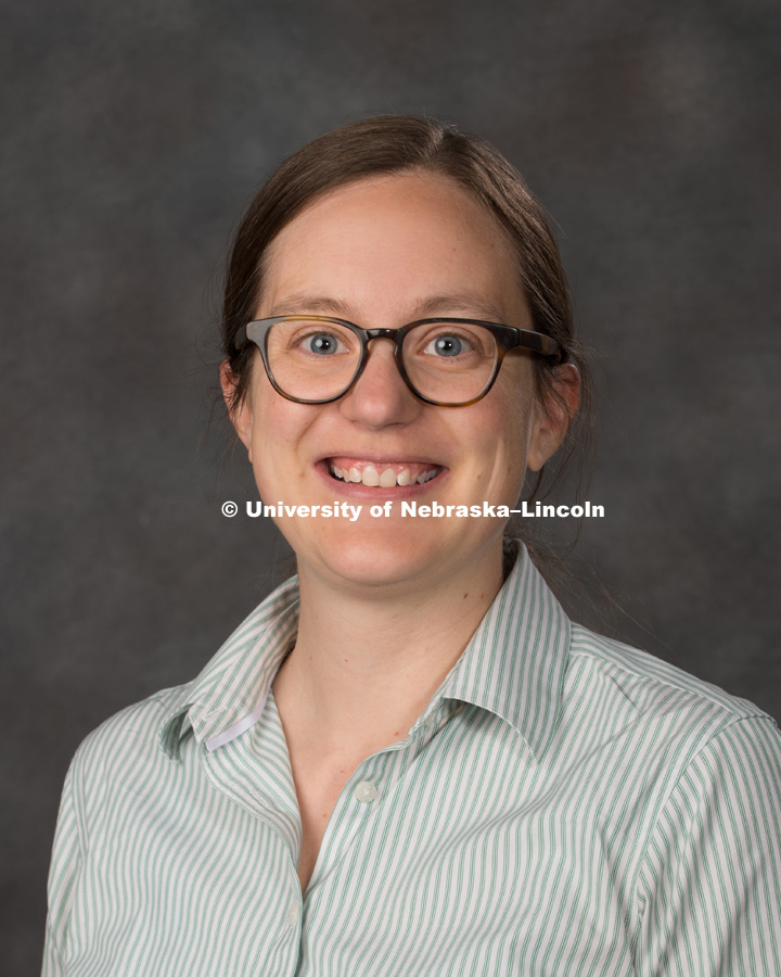 Studio portrait of Judith Turk, Assistant Professor, School of Natural Resources. New Faculty Orientation. August 16, 2017. Photo by Greg Nathan, University Communication Photography.