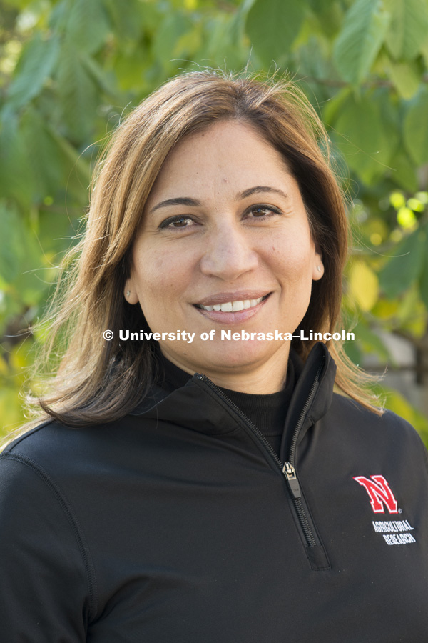 Tala Awada, Associate Dean and Associate Director for the Agricultural Research Division. October 23, 2017. Photo by Greg Nathan, University Communication Photography.