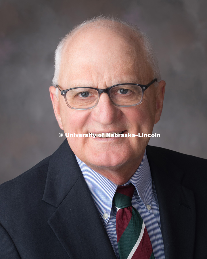 Studio portrait of Dean Eisenhauer, Emeritus Professor, Biological Systems Engineering. February 6, 2018. Photo by Greg Nathan, University Communication Photography.