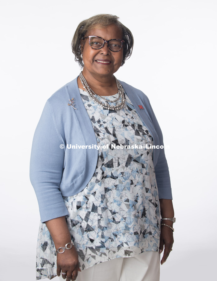 Studio portrait of Colleen Jones, Emeritus Associate Professor of Practice for Management, College of Business. May 29, 2018. Photo by Greg Nathan, University Communication Photography.
