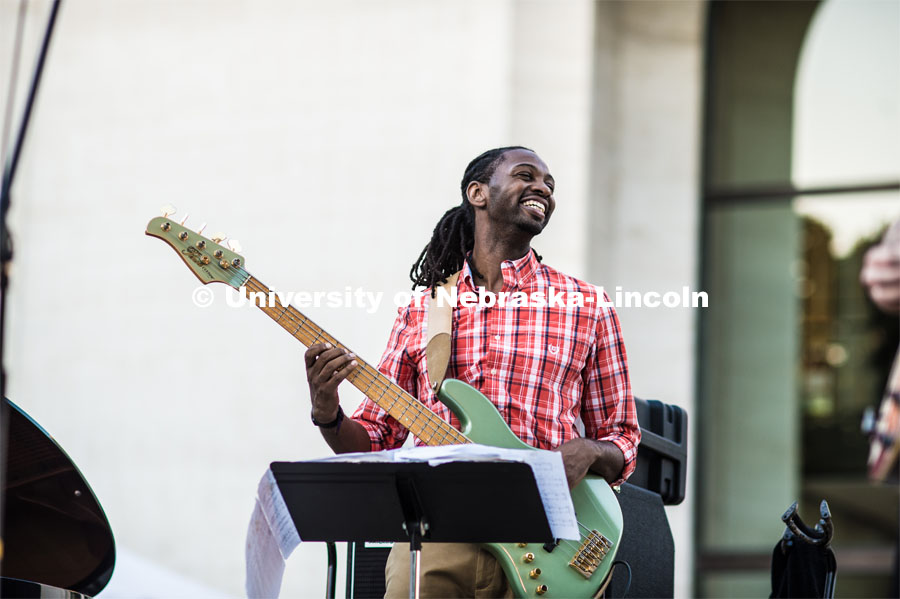 Concerts in the Jazz in June series are at 7 p.m. each Tuesday in June in the sculpture garden west of the Sheldon Museum of Art, 12th and R streets. June 20, 2017. Photo by Justin Mohling for University Communication.