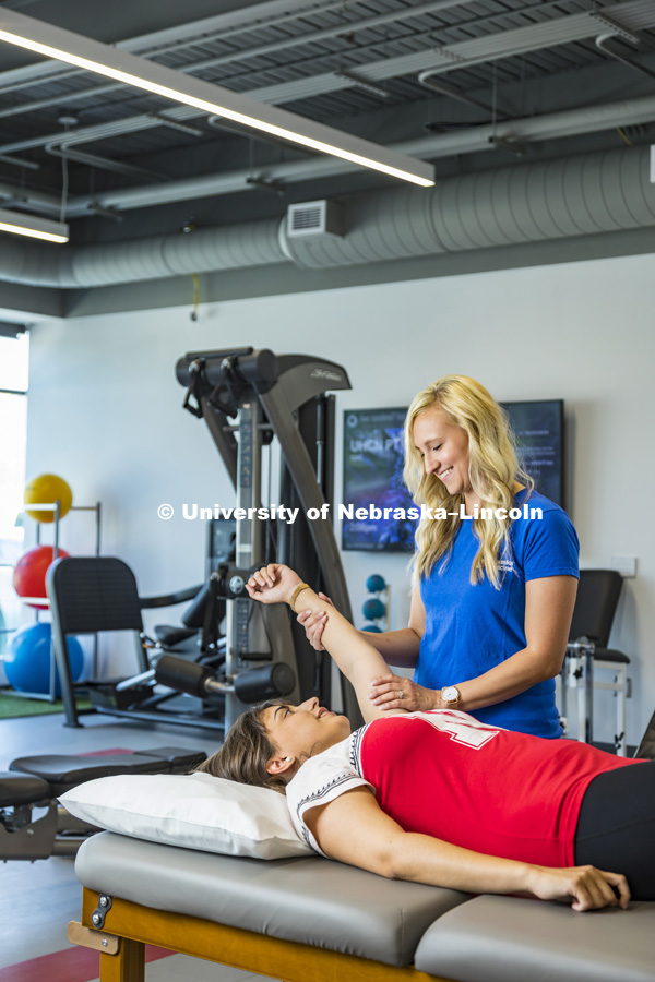 Physical Therapy stock photo. University Health Center College of Nursing July 11, 2018. Photo by Scott Dorby for Nebraska Medicine-University Health Center.