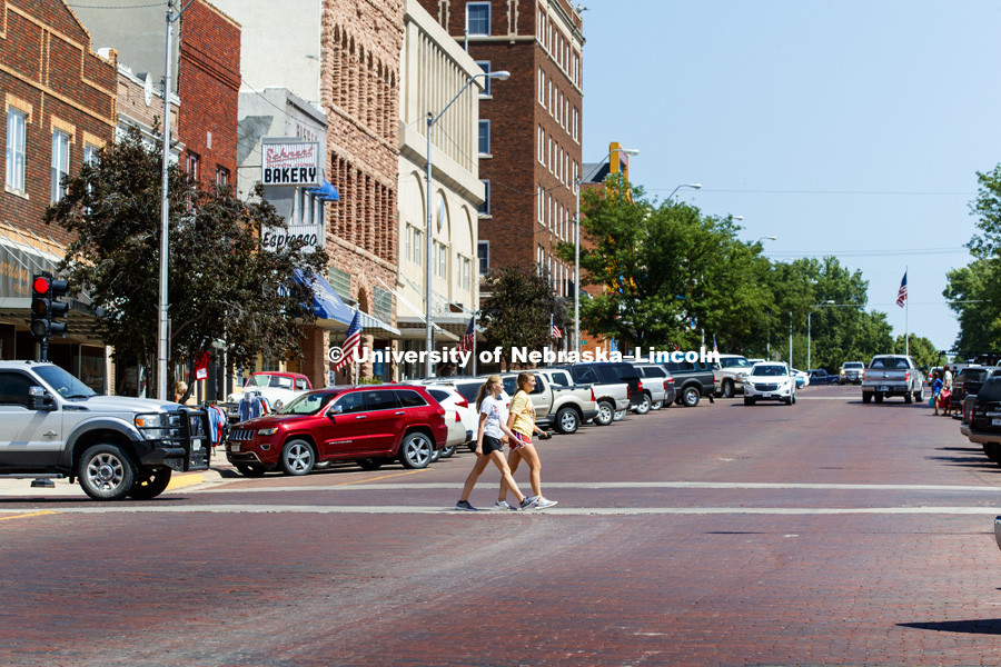 Downtown McCook, Nebraska for Rural Futures Institute. July 12, 2018. Photo by Craig Chandler / University Communication.