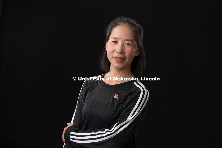 Studio portrait of Bianrong Wang, Textiles, Merchandising, and Fashion Design. August 6, 2018. Photo by Greg Nathan, University Communication Photographer.