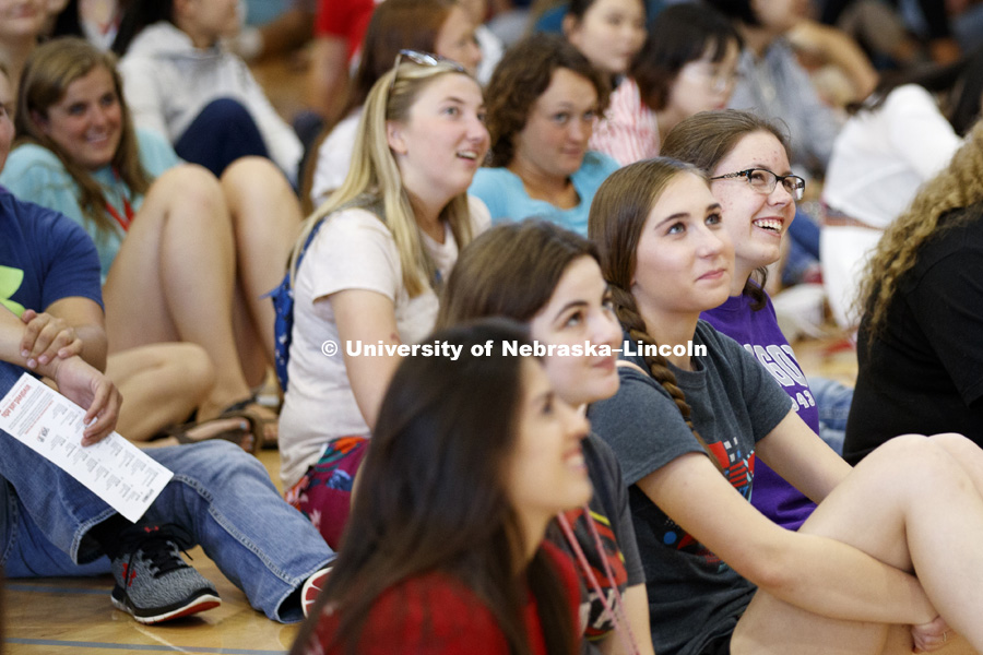 New student welcome for CASNR students. August 17, 2018. Photo by Craig Chandler / University Communication.