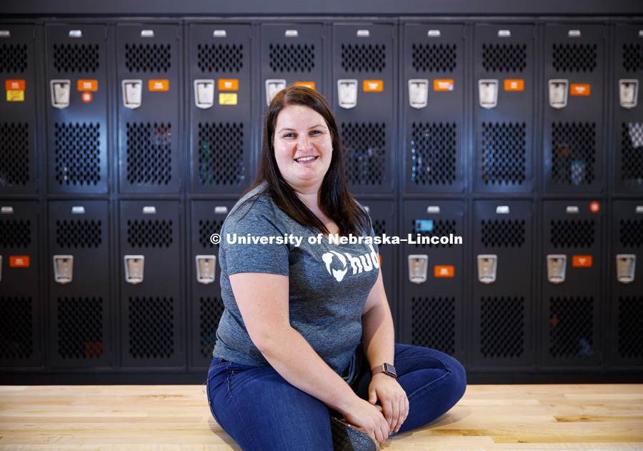 Amanda Van-Duyn is in the MAIAA master’s program and works at Hudl part-time.  College of Business. August 28, 2018. Photo by Craig Chandler / University Communication.