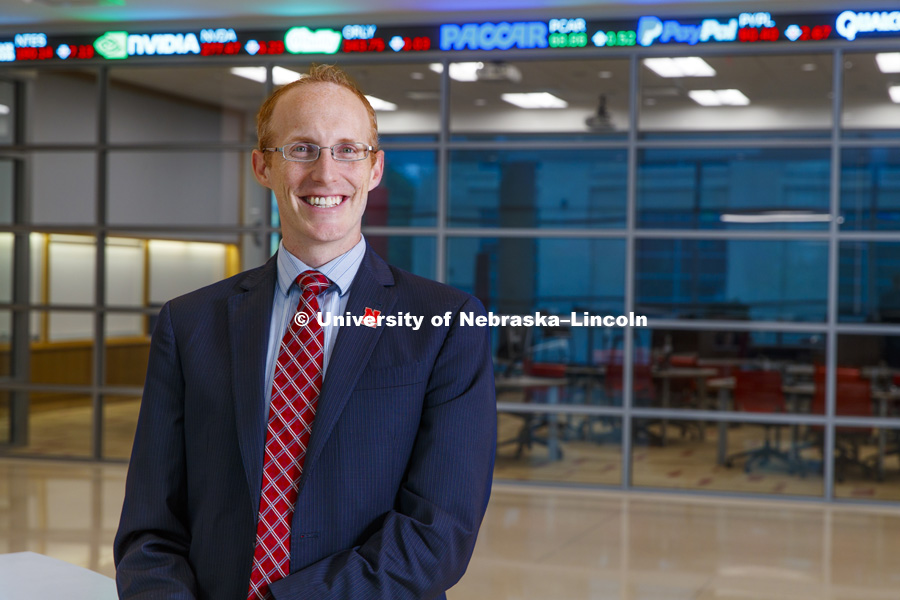 Troy Smith, assistant professor of management. College of Business photo shoot. September 5, 2018. Photo by Craig Chandler / University Communication.