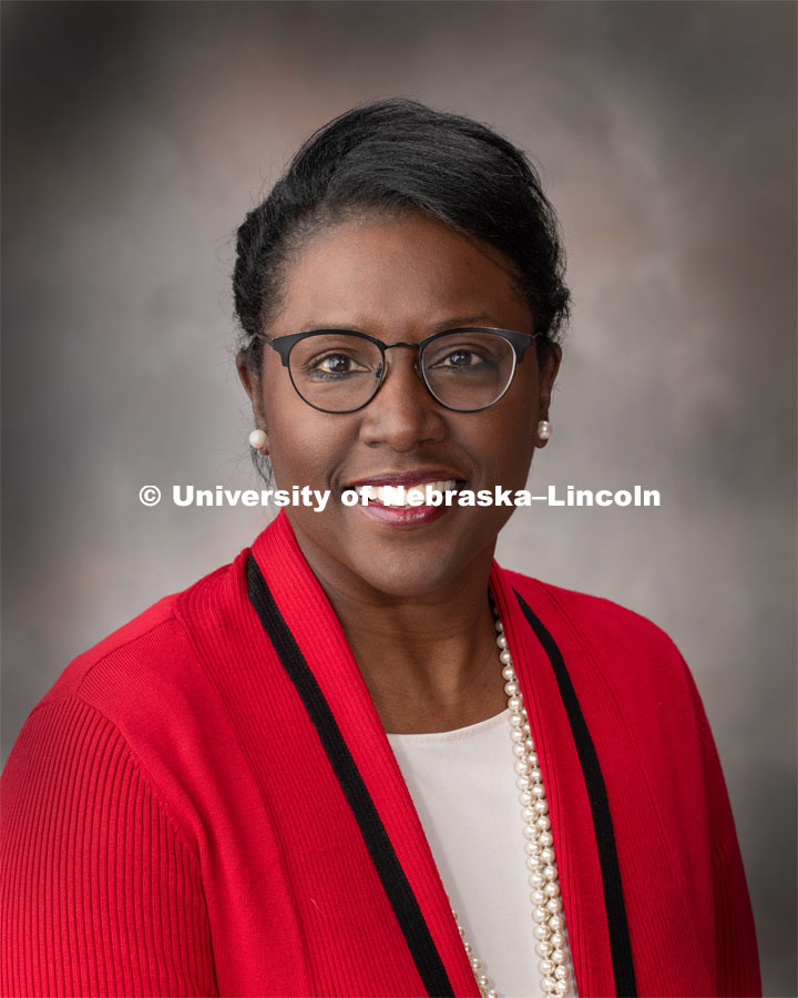 Studio portrait of Stancia Jenkins, Assistant Vice President for Diversity, Inclusion and Access, Central Administration. February 21, 2019. Photo by Gregory Nathan / University Communication.