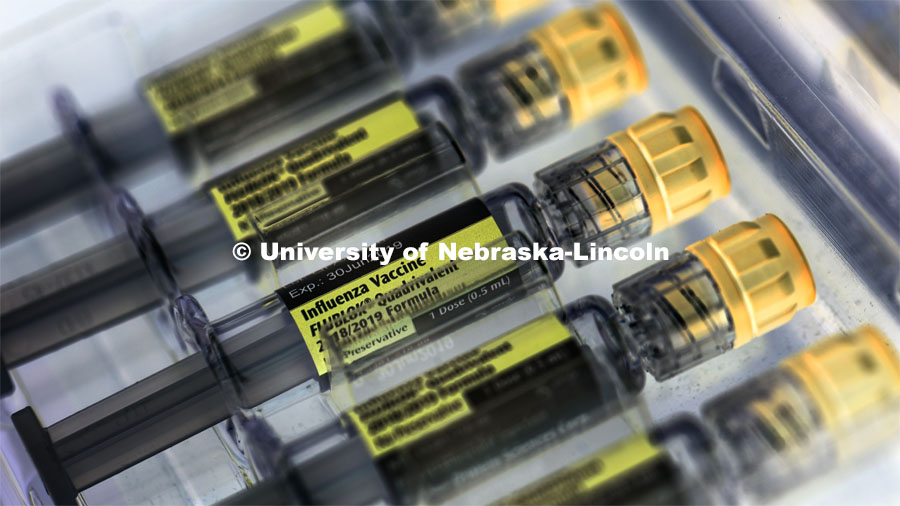 Influenza Vaccines, Virology research. February 26, 2019. Photo by Craig Chandler / University Communication.