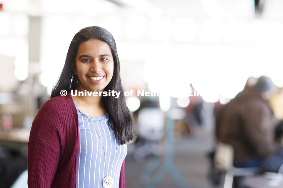 Gauri Ramesh, Student Luminary Award recipient. March 5, 2019. Photo by Craig Chandler / University Communication.