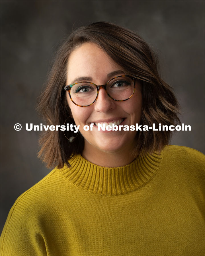 Studio portrait of Jenna Brende, Fulbright Scholar recipient. April 5, 2019. Photo by Greg Nathan, University Communication Photography.