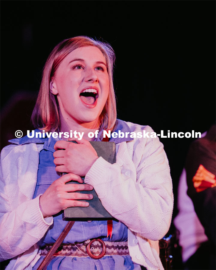 The University of Nebraska-Lincoln Glenn Korff School of Music’s Opera program presented Violet on Friday, April 12 at 7:30 p.m. and then again on Sunday, April 14 at 3 p.m. in Room 130 of the Westbrook Music Building. Students rehearse the day before opening day. April 11, 2019. Photo by Justin Mohling / University Communication.