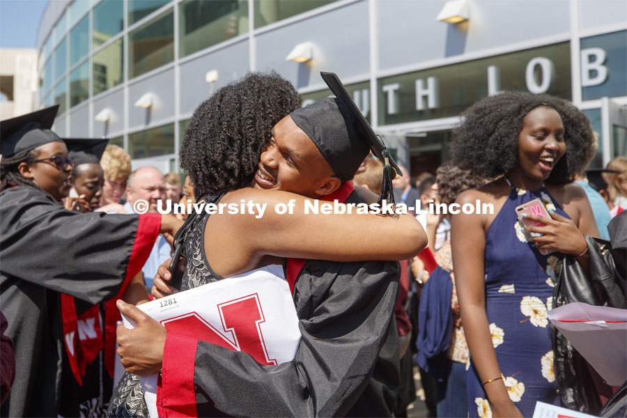 Undergraduate commencement at Pinnacle Bank Arena, May 4, 2019. Photo by Craig Chandler / University Communication.