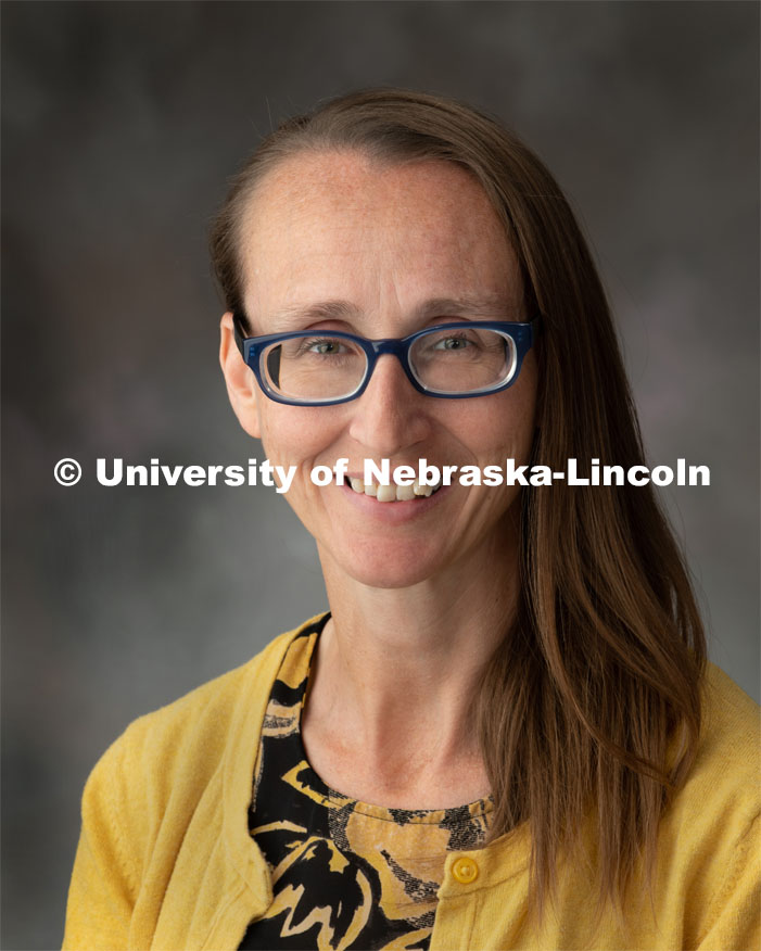 Studio portrait of Lisa Karr, Companion Animal Specialist, Associate Professor, Animal Science. May 7, 2019. Photo by Greg Nathan / University Communication.