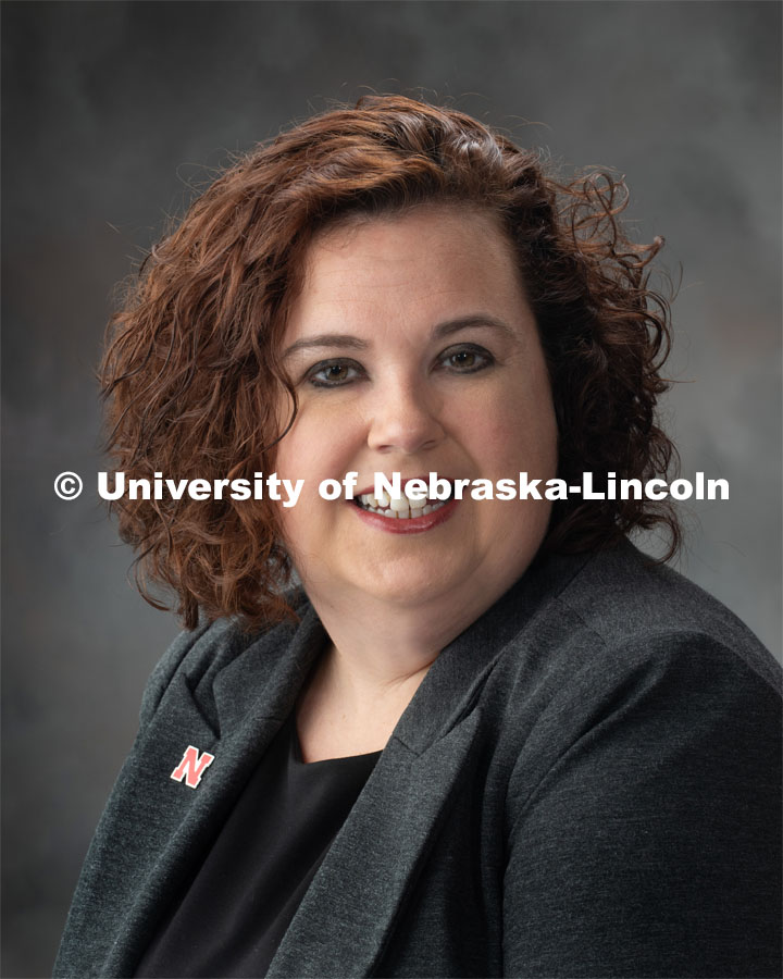 Studio portrait of Lisa Maupin, Event and Outreach Manager, Office of Research and Economic Development. June 25, 2019. Photo by Greg Nathan / University Communication.
