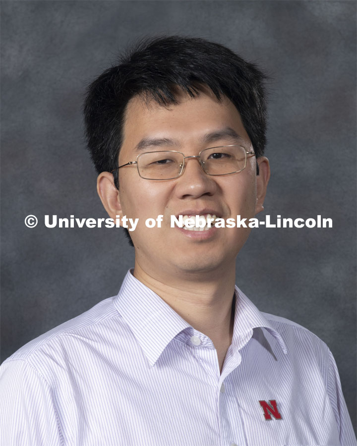 Studio portrait of Wei Bao, Assistant Professor, Electrical and Computer Engineering. New Faculty. August 21, 2019. Photo by Greg Nathan / University Communication Photography.