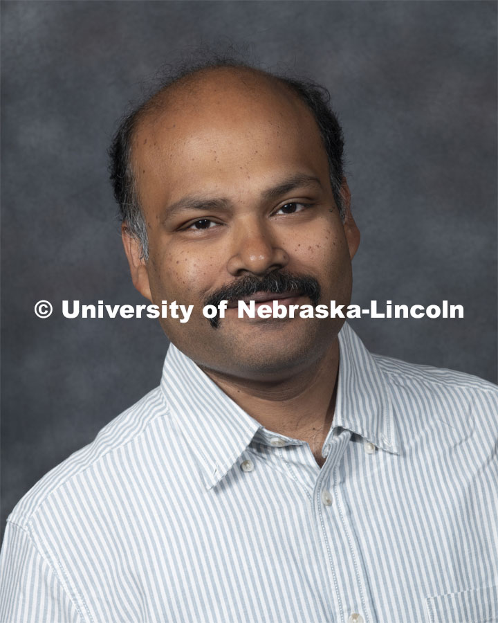 Studio portrait of Souparno Ghosh, Associate Professor, Statistics. New Faculty. August 21, 2019. Photo by Greg Nathan / University Communication Photography.