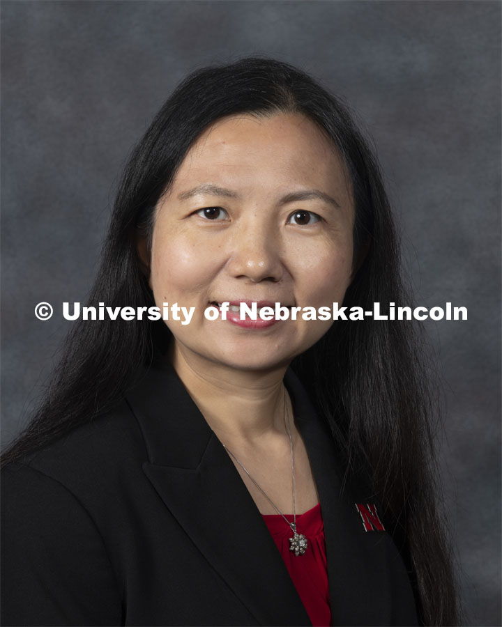 Studio portrait of Ling Lin Harris, Assistant Professor, School of Accountancy. New Faculty. August 21, 2019. Photo by Greg Nathan / University Communication Photography.