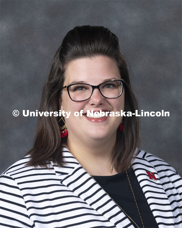 Studio portrait of Laura Young, Assistant Professor of Practice, Agricultural Leadership, Education and Communication. New Faculty. August 21, 2019. Photo by Greg Nathan / University Communication Photography.