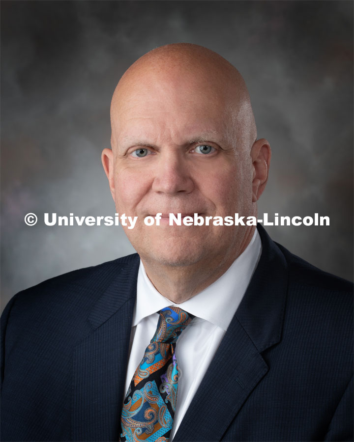 Studio portrait of Craig Hoefer, Senior Associate University Counsel, Office of General Counsel. August 27, 2019. Photo by Greg Nathan / University Communication.